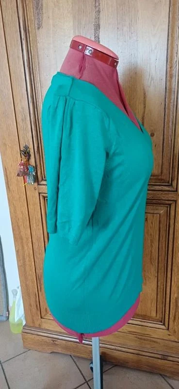Camiseta verde marca ici et maintenant talla 46 – photo 4